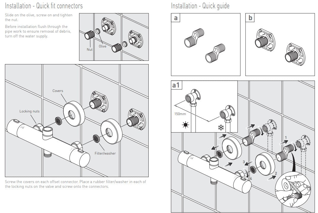 Vado Velo Adjustable Round Shower Column Sidney Bourke