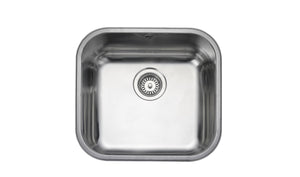 Rangemaster Atlantic Classic Stainless Steel Undermount Sink 1 bowl Polished