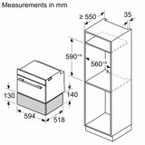 Bosch Serie  8 warming drawer 60 x 14 cm Black