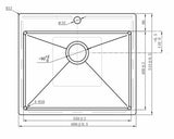 Rangemaster Cosmo Stainless Steel Inset Sink 1 bowl Polished