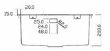 Rangemaster Cubix Stainless Steel Inset or undermount Sink 1 bowl Satin