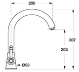 Blanco Strand Kitchen Mixer Tap - Chrome - Low Pressure
