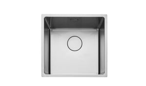 Rangemaster Cubix Stainless Steel Inset or undermount Sink 1 bowl Satin