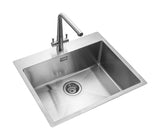 Rangemaster Cosmo Stainless Steel Inset Sink 1 bowl Polished