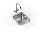 Rangemaster Atlantic Classic Stainless Steel Undermount Sink 1 bowl Polished