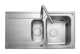 Rangemaster Iconica Stainless Steel Sink 1.5 bowl Satin