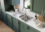 Rangemaster Iconica Stainless Steel Sink 1.5 bowl Satin