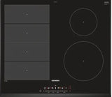 Siemens iQ700, induction hob, 60 cm, Black, surface mount without frame
