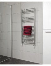 Sonas 1200 x 600 Curved Towel Rail - Chrome