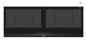 Siemens iQ700, induction hob, 90 cm, Black, surface mount with frame