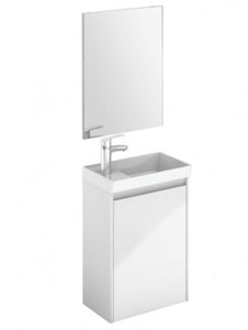 Dijon Cloakroom Gloss White 45cm Wall Hung Vanity Unit