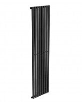 Amura Elliptical Tube Vertical Designer Radiator 1800 X 480 Single Panel Black
