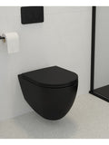 Avanti Wall Hung Rimless WC & Seat - Carbon Black