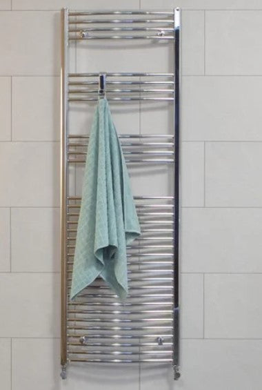 Sonas 1800 x 500 Curved Towel Rail - Chrome