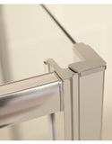 K2 1100 Pivot Shower Door & Inline Shower Enclosure - Adjustment 1060-1120mm