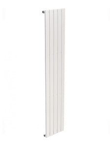 Piatto Flat Tube Designer Radiator Vertical 1800 x 376 Single Panel White