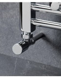 Angled Radiator Valve Round Head (Set of 2) - Anthracite