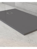 Slate 1200 x 800 Shower Tray Anthracite - with shower waste
