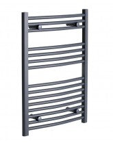 Sonas 800 x 600 Curved Towel Rail - Anthracite