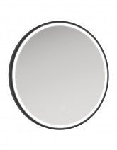 Astrid Beam Illuminated Metal Frame Round 600x600mm Mirror