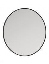 Astrid Black Non-illuminated Metal Frame Round 600x600mm Mirror
