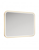 Astrid Beam Gold Illuminated Metal Frame Rectangle 600x800mm Mirror