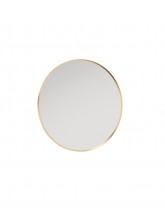 Astrid Gold Non-illuminated Metal Frame Round 600x600mm Mirror