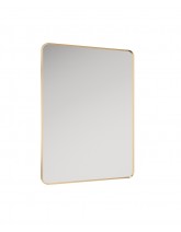 Astrid Gold Non-illuminated Metal Frame Rectangle 600x800mm Mirror
