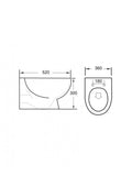 Verona Wall Hung Rimless WC-Soft Close Seat