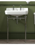 Westbury 61cm 2th Basin & Chrome Washstand